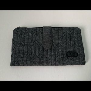 Brand new, never used Lug wallet. Grey.